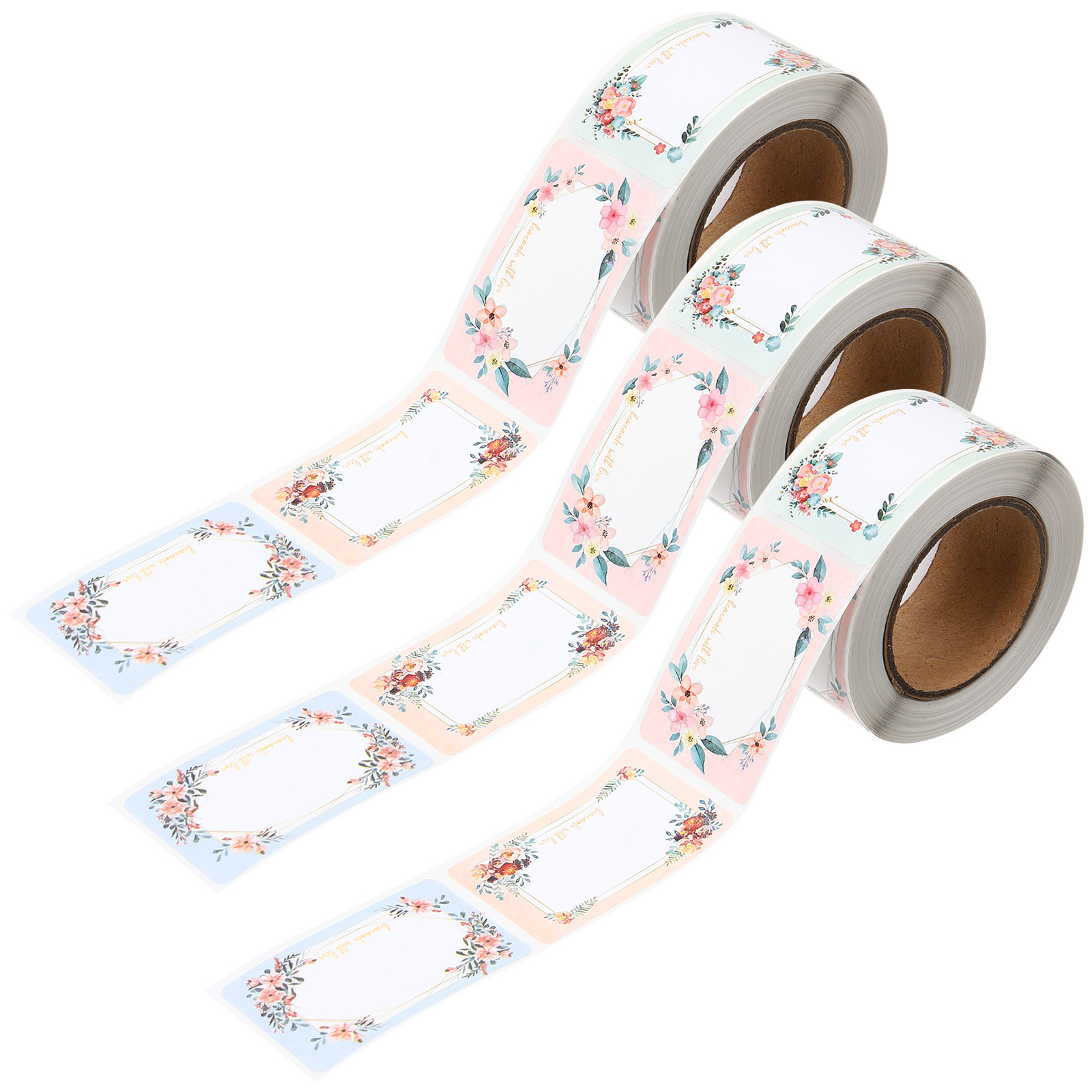 Food Storage Labels - 3 rouleaux d'étiquettes autocollantes vierges pour