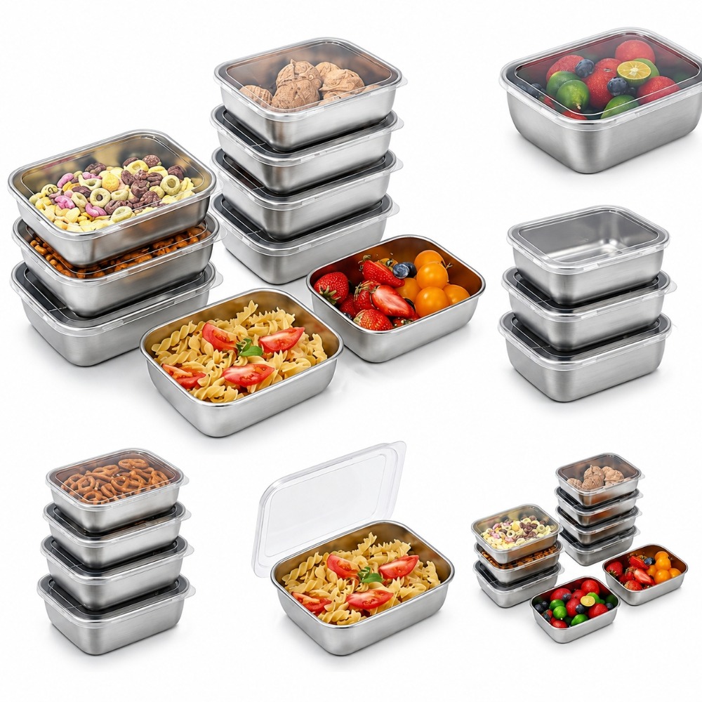 Food Storage Meals - Lot de 6 boîtes de conservation