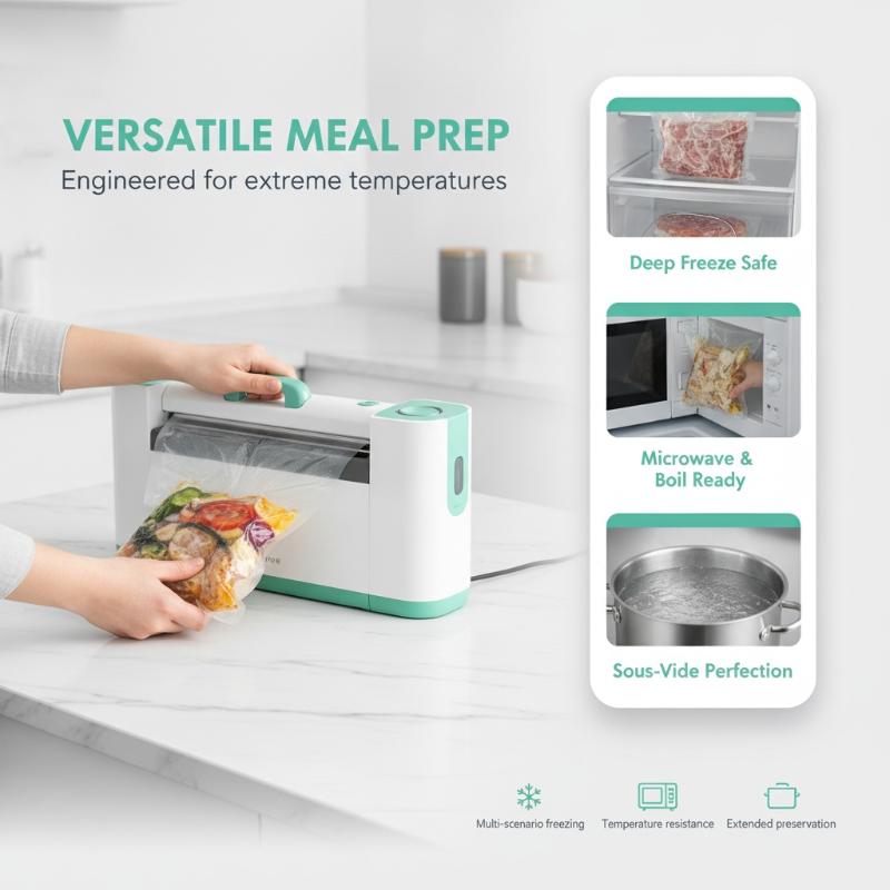 Food Storage Bag - 100 sacs sous vide sans BPA,