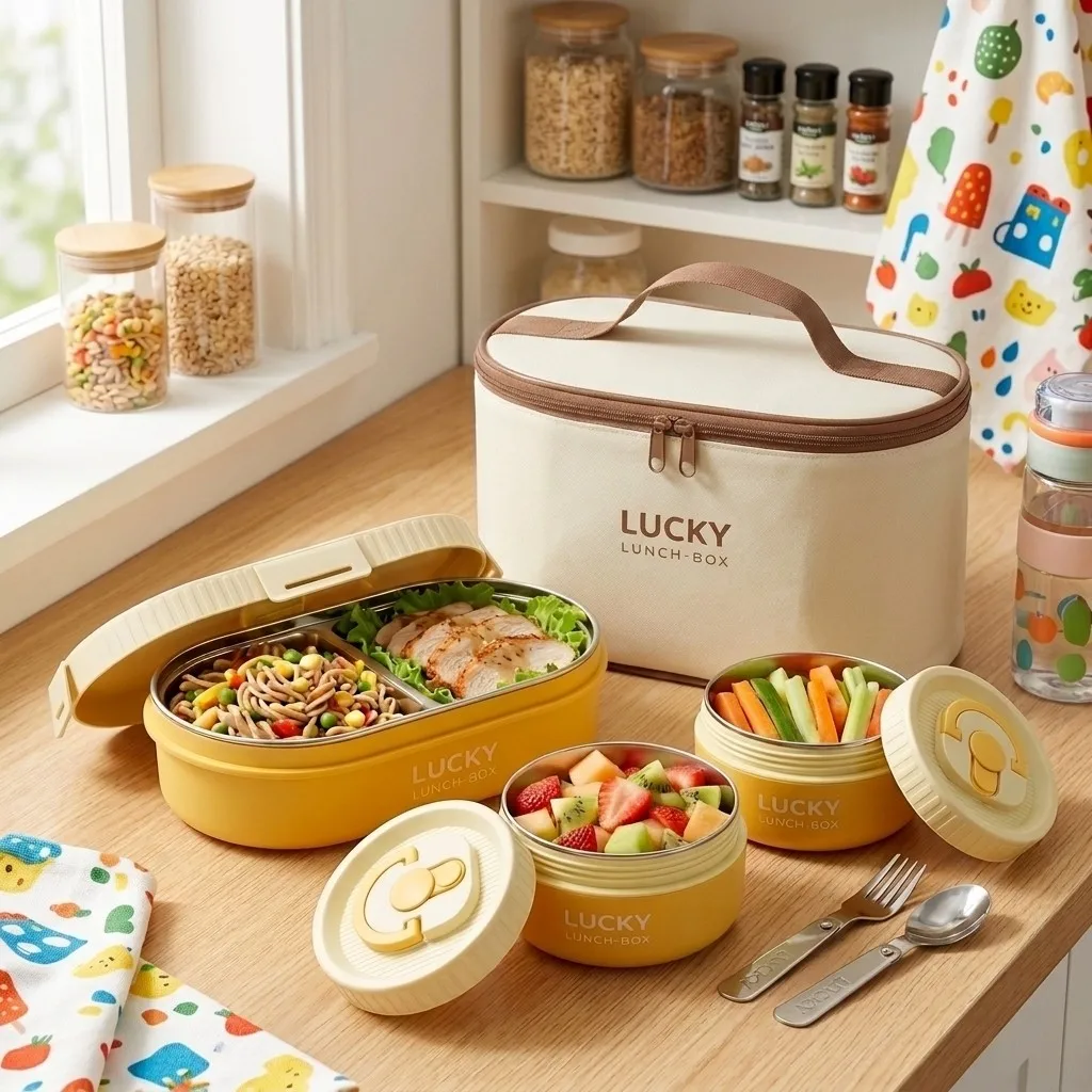 Ensemble de boîtes à lunch iso - Food Storage With Dividers avis et prix