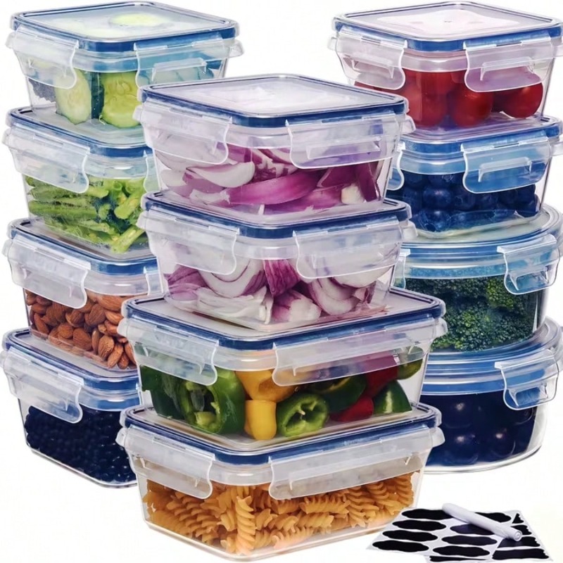 Ensemble de 12 boîtes de conse - Food Storage Labels avis et prix