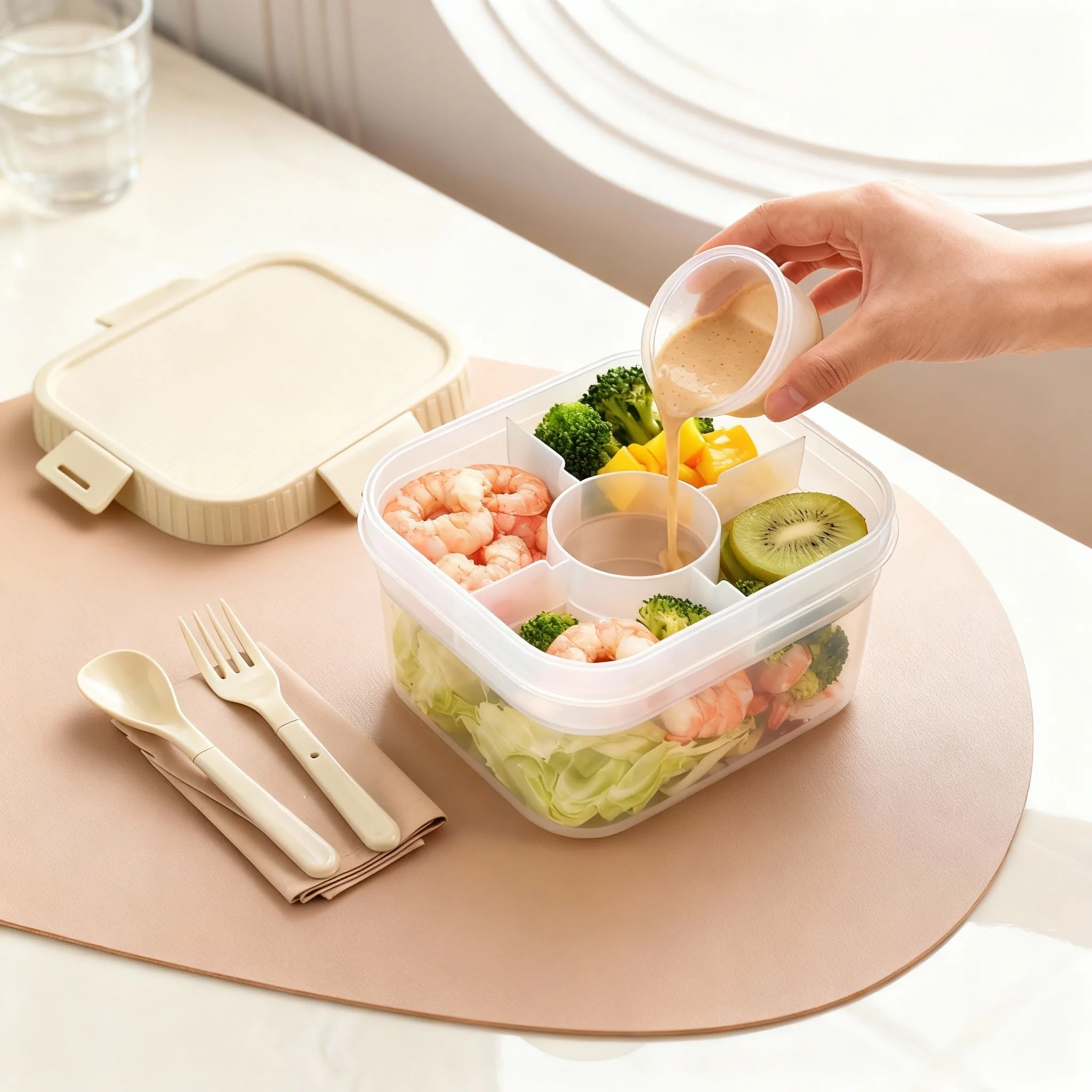 Boîte à lunch portable en plas - Food Storage Oven Safe avis et prix